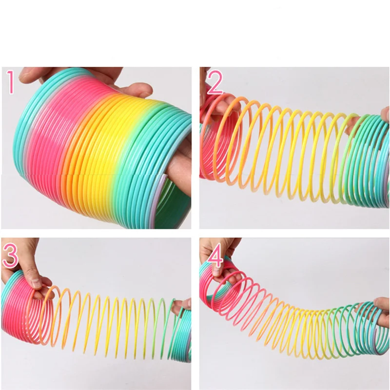 Cầu Vồng Vòng Tròn Vui Nhộn Gấp Gọn Chất Liệu Đồ Chơi Mùa Xuân Phối Xanh Sáng Tạo Của Trẻ Magic Đảng Đảng Ngộ Nghĩnh Công Cụ Nhiều Màu Sắc Thun Bút
