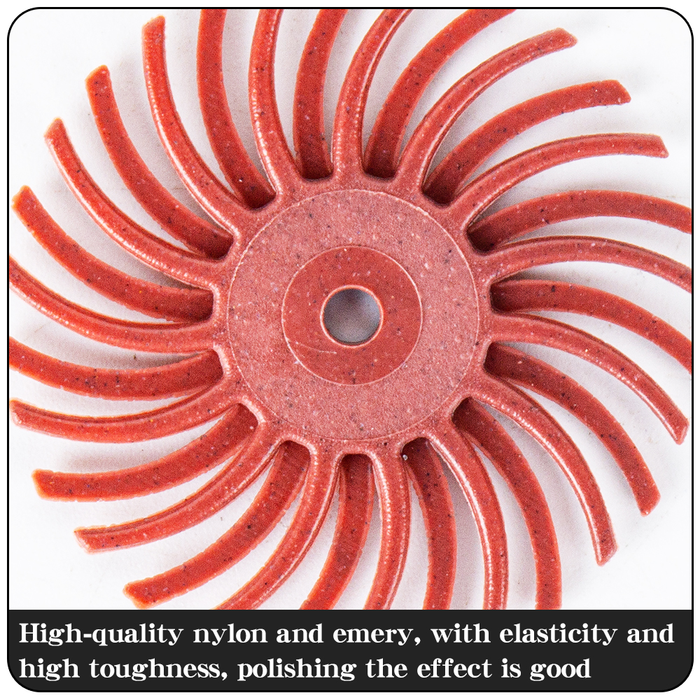 Набор абразивных дисков с радиальной щетиной, 1/3/2 мм