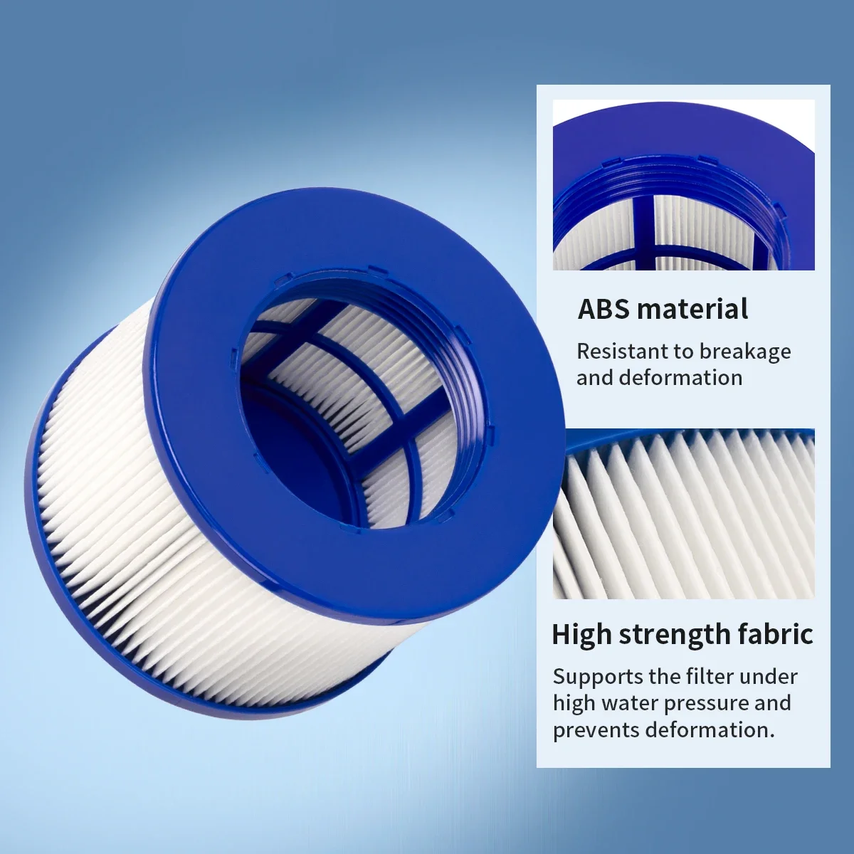 Type VI Filter Spa Filter Cartridge Compatible with GYMAX SPA & Most Hot Tub, Massage Pool, Inflatable Pool, Swimming Pool