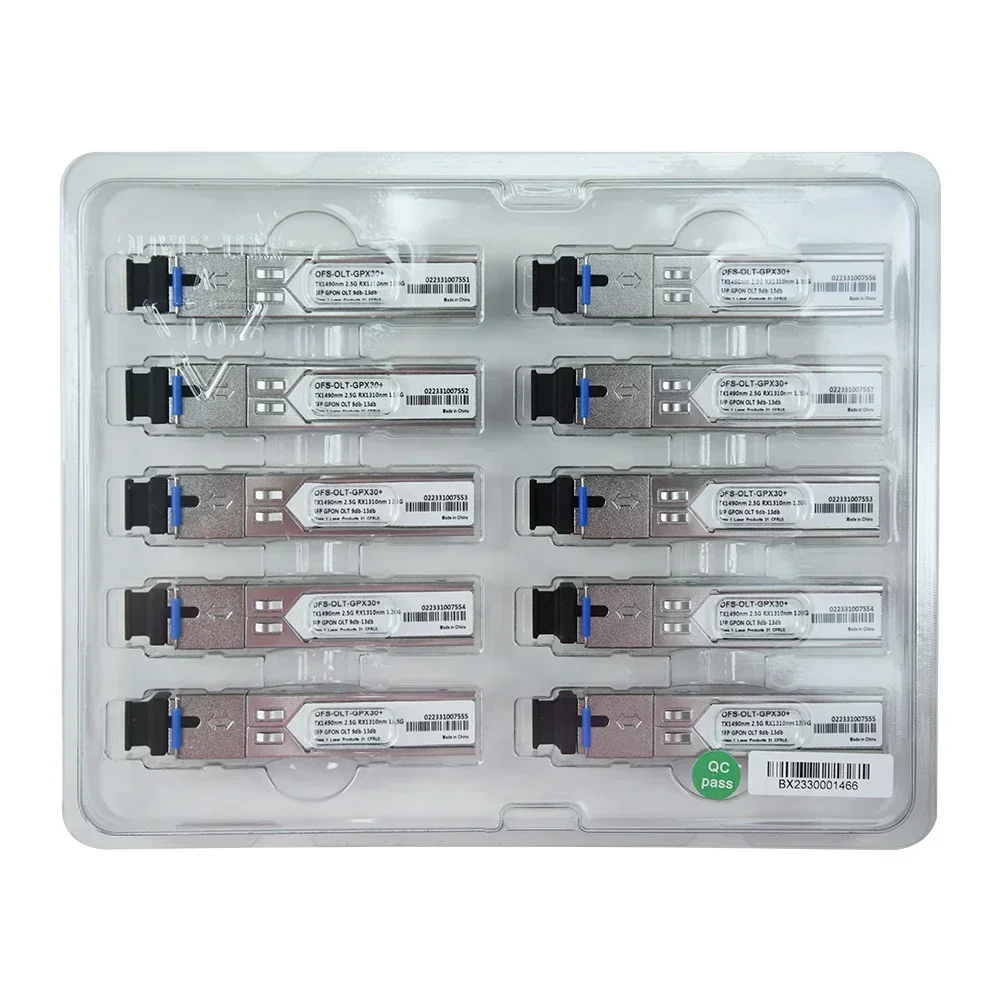 OPTFOCUS GPON OLT GBIC 7dB 8dB 9dB SFP 2.5G/1.25G 20km GPON OLT SFP Kompatybilny z ZTE Huawe Fiberhome OLT PX30+ GBIC