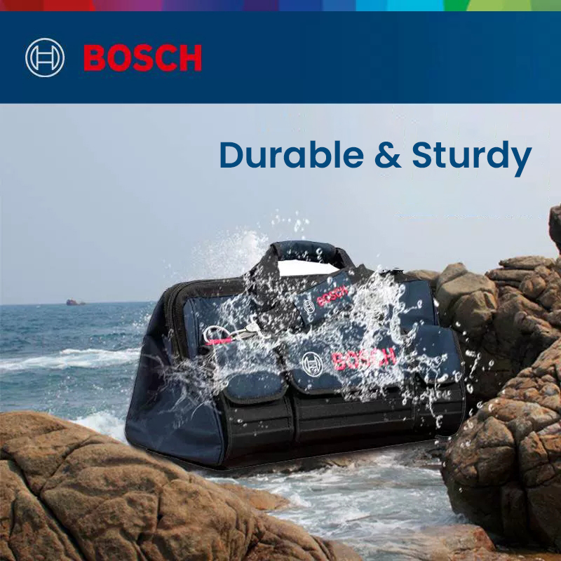 Bosch Soft Bags Canvas-Werkzeugtasche, verschleißfeste Installation, tragbarer Elektriker, spezielle Wartung, Werkzeugaufbewahrung, Werkzeugset-Tasche