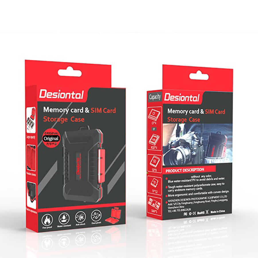 Desional E8 CFexpress B ストレージカードケース SD 電話 TF カードケース防水と落下防止メモリカード収納ボックス