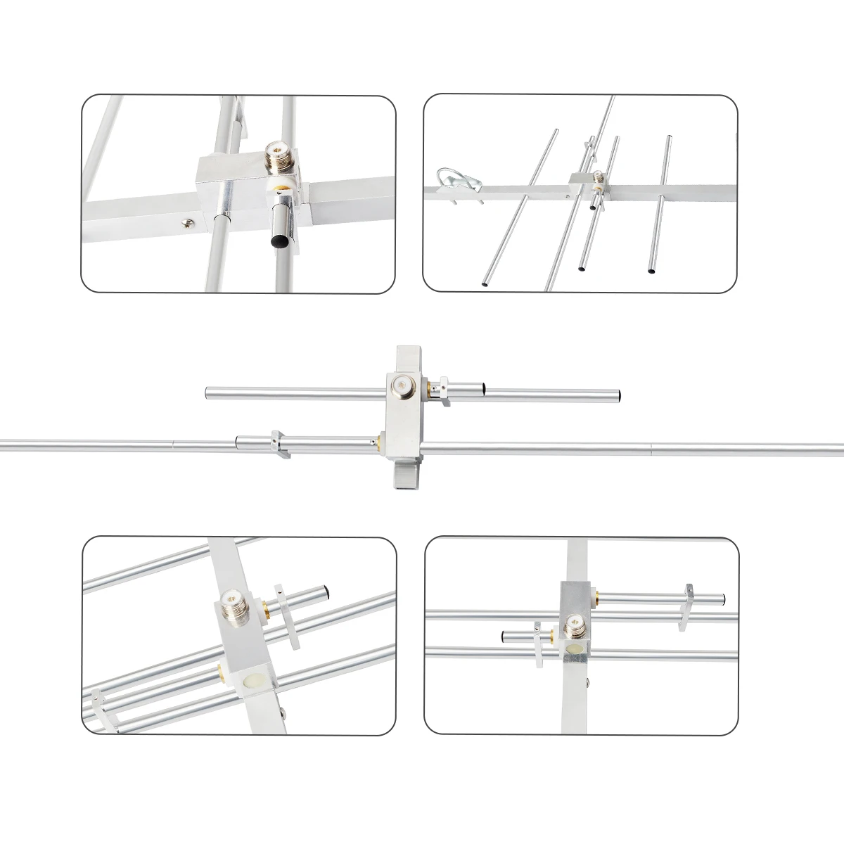 Hyss-リピーターシステム用のデュアルバンド八木アンテナ、高ゲインラムラジオ、垂直ベース、htスキャナー、vhf、uhf、70cm、2m