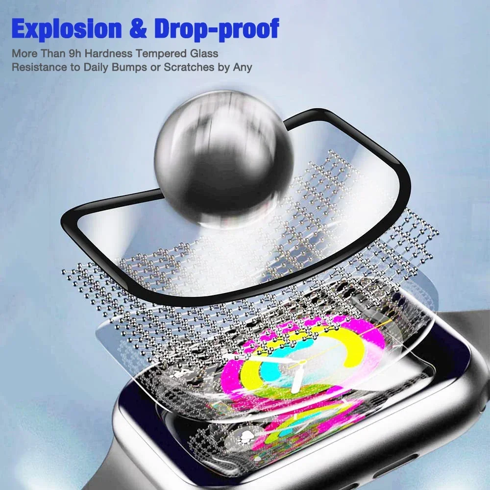 3PCS Ceramic film For Apple watch Ultra 9 8 7 49mm 45mm 41mm Screen protector For Apple watch 6 5 4 SE 44mm 40mm 3 2 9 42mm 38mm