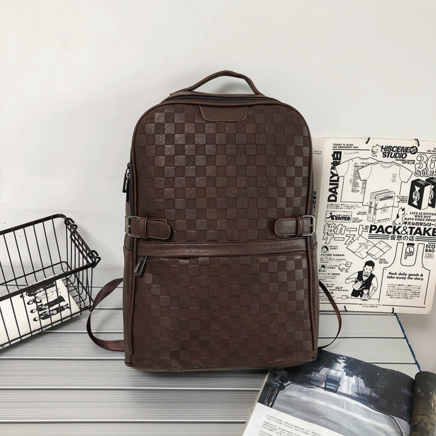 Stylish Leather Backpack for Travel, Business, Everyday Use