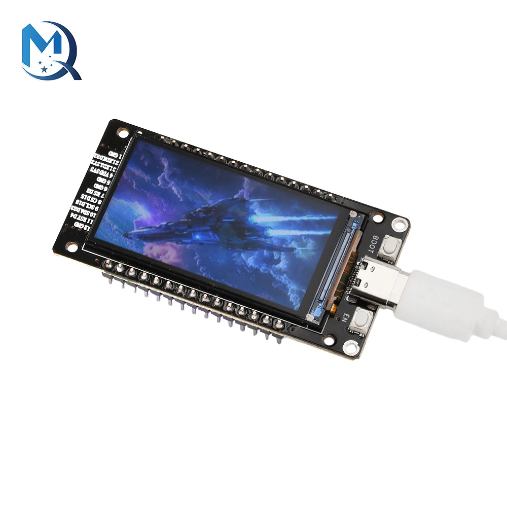 Esp32 1.9인치 Lcd 화면 Wifi Bluetooth 개발 보드 온보드 Esp32-Wroom-32 모듈 유형-C