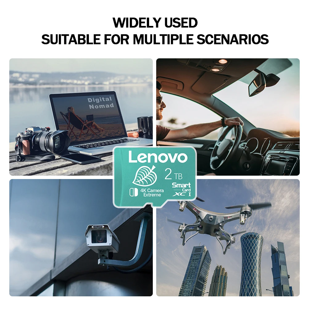Lenovo 2TB High-Speed V10 Micro TF SD Card 1TB 512GB Memory Card 256GB 128GB SD Card Perfect for Nintendo Switch