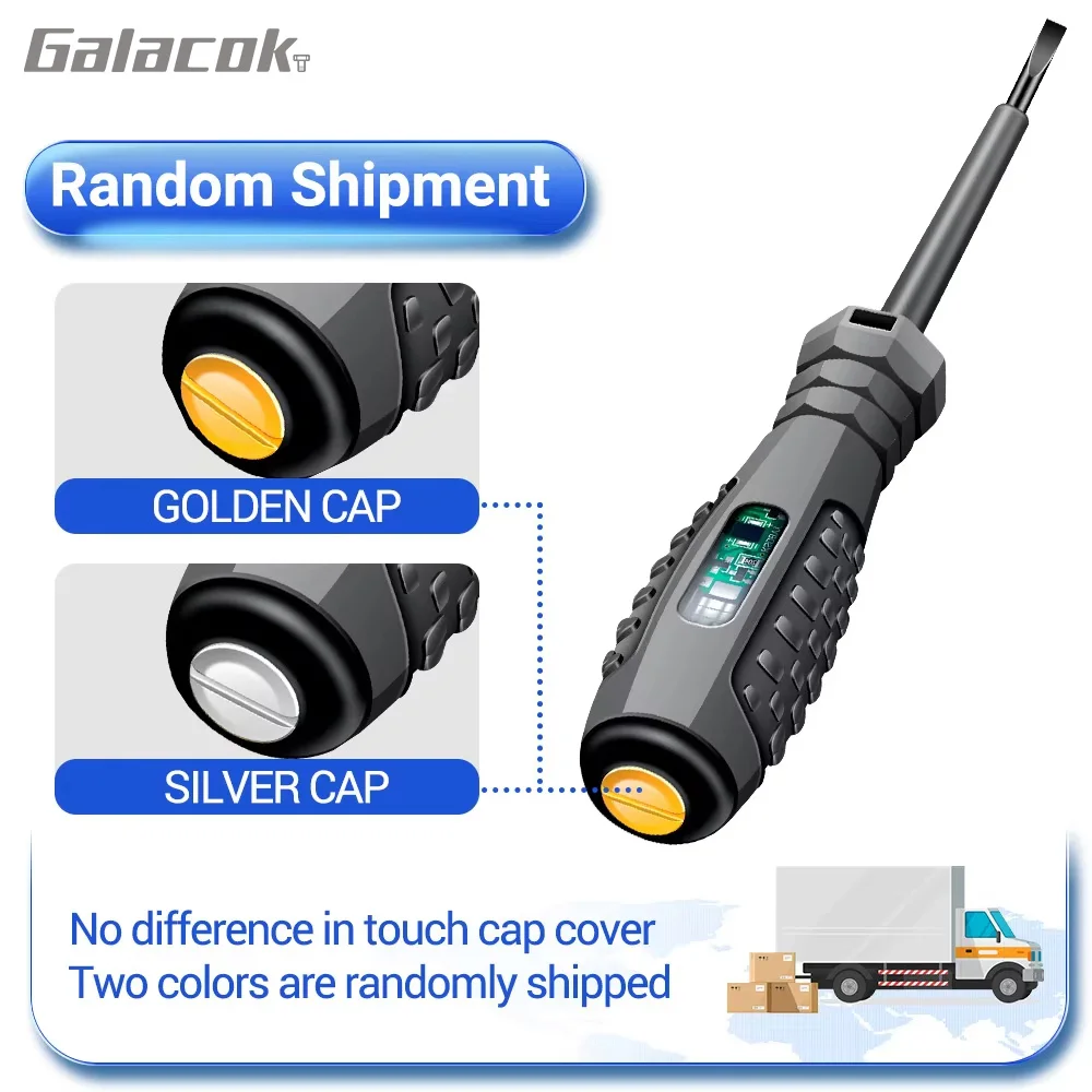 มัลติฟังก์ชั่ทดสอบช่างไฟฟ้าไขควง AC Non-Contact Induction ปากกาทดสอบเครื่องทดสอบแรงดันไฟฟ้า 70-600V สีแดงสีเขียวไฟเหนี่ยวนํา