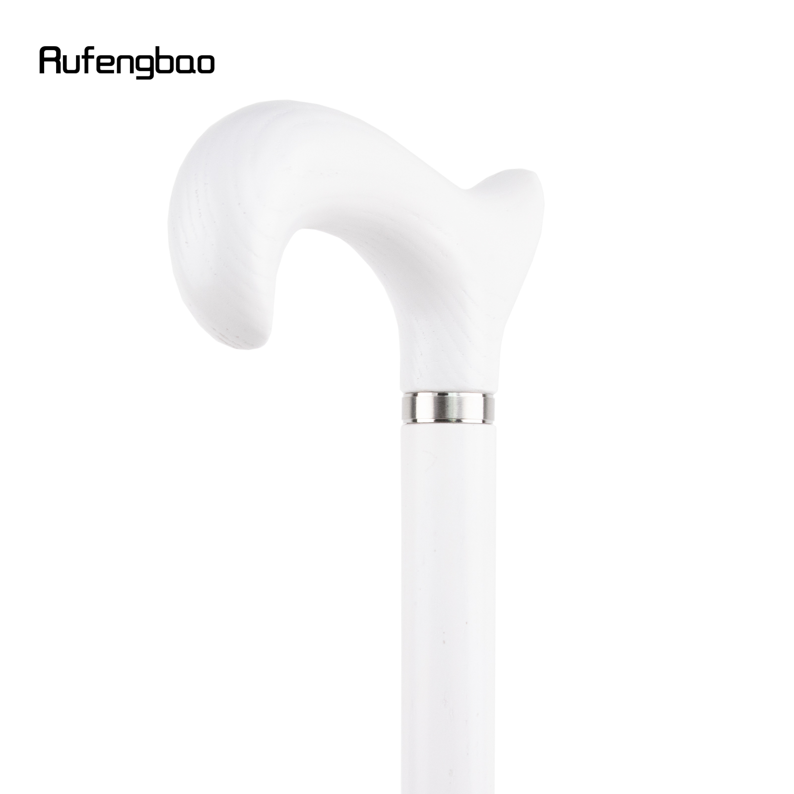 Bastão de madeira branca comum, Varinha decorativa Crosier, Halloween Cosplay Party, Muleta de boca, Moda, 95cm