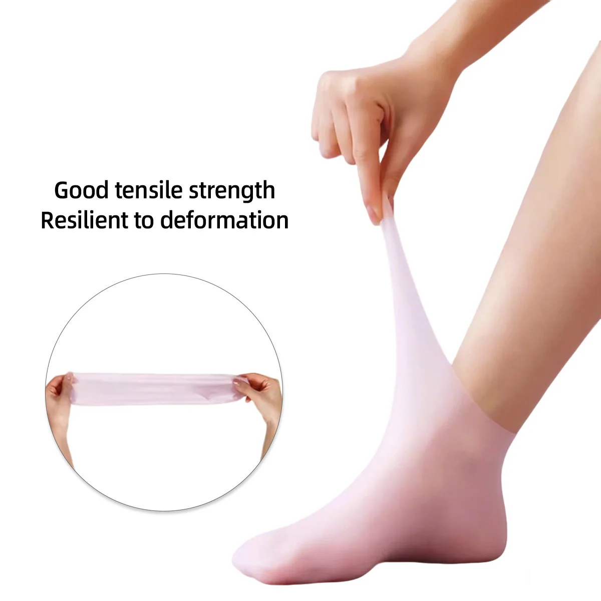 ซิลิโคน Moisturizing ถุงเท้าเท้าแห้งและ Cracked Foot Care Artifact เจลนวด Anti Crack Moisturizing Home Essential