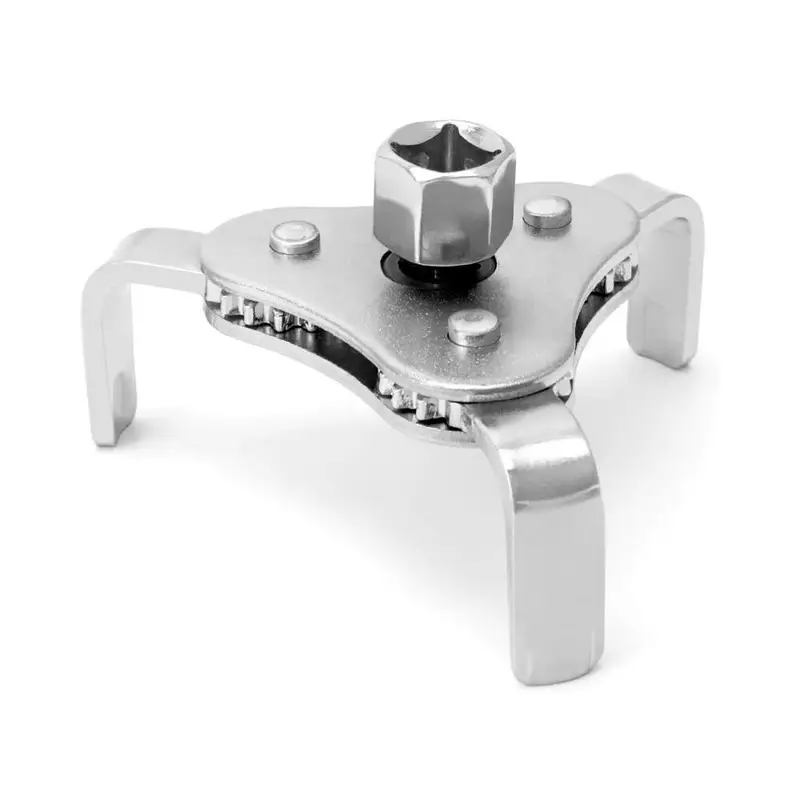 Neues universelles flaches Ölgitter-Demontagewerkzeug mit drei Klauen für Automobile. Drei Filterschlüsselfilter