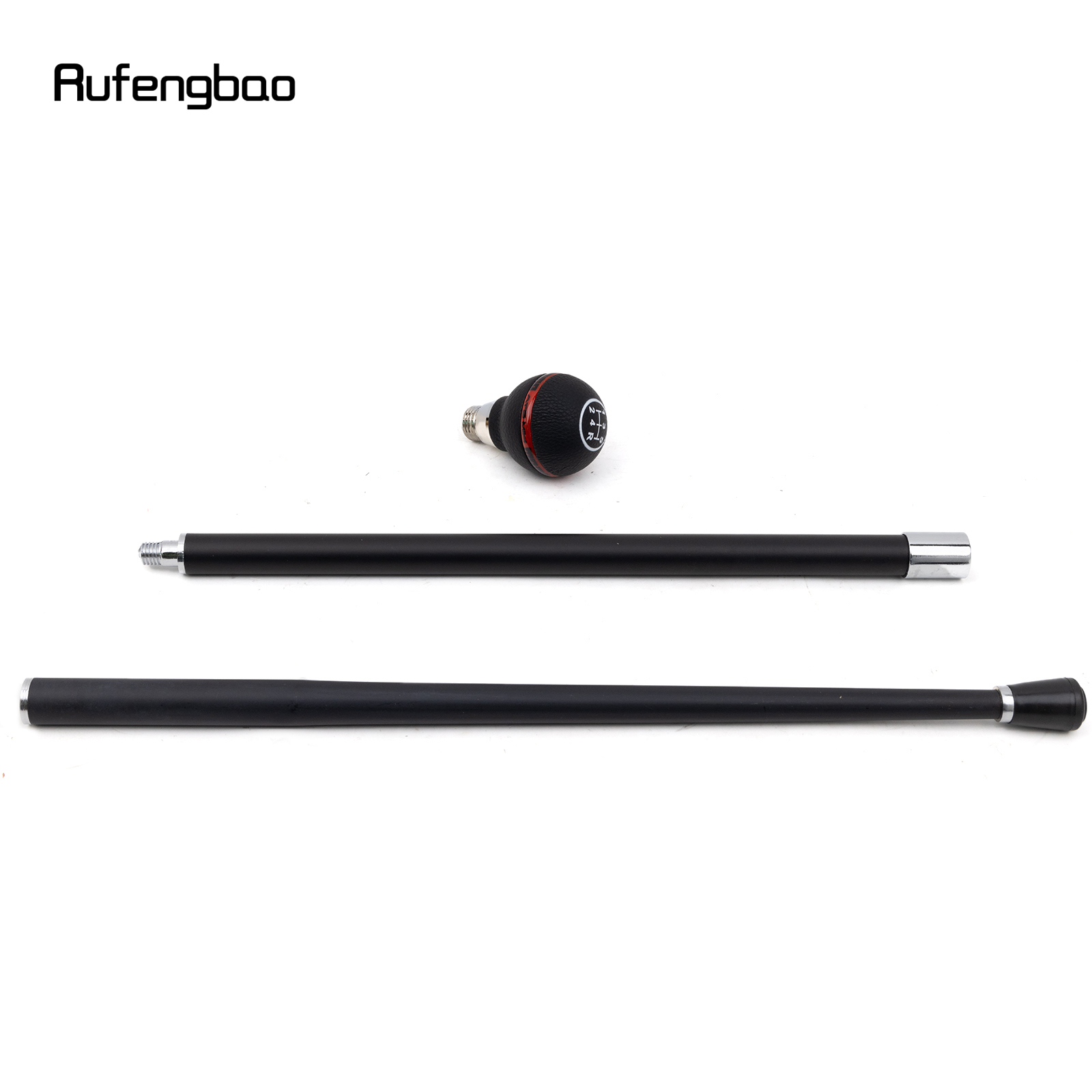 シルバーウォーキングケイン,黒と赤のレザーボール,装飾スティック,エレガントなファッション,紳士,コスプレ,92cm