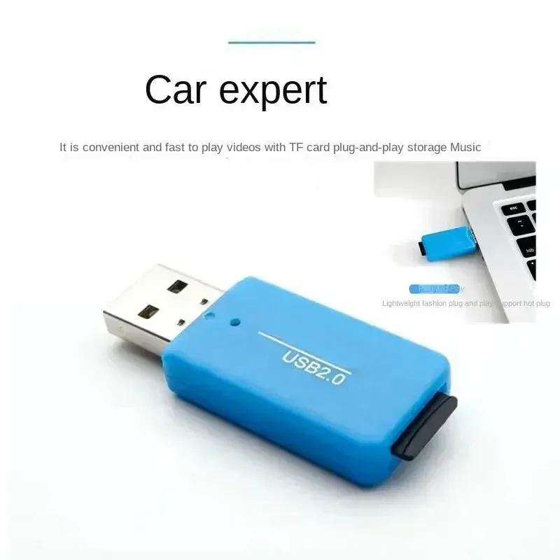 Portable Mini USB 2.0 TF Memory SIM Card Reader High Speed T-Flash Adapter For PC Laptop Notebook PC Computer Vehicle Speaker