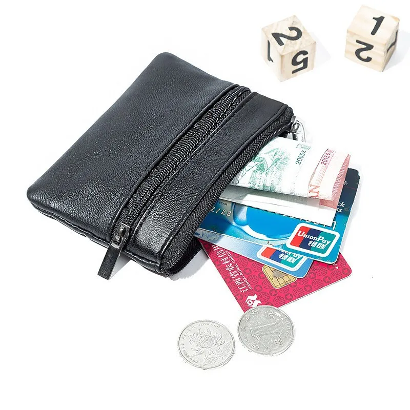 Femmes hommes porte-monnaie hommes petit sac portefeuille changement sacs à main fermeture éclair sacs d'argent enfants Mini portefeuilles en cuir porte-clés carteira