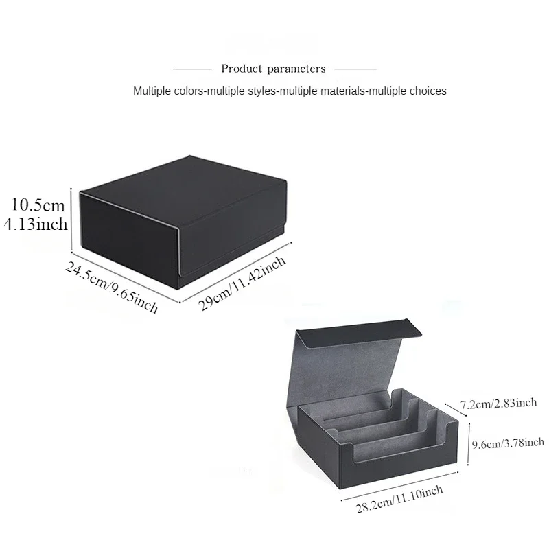 Aufbewahrungsbox für 1800/600/100+ Sammelkarten, PU-Leder, Commander-Kartendeck, Magnetverschluss, Kartenhalter für Magic Game Card