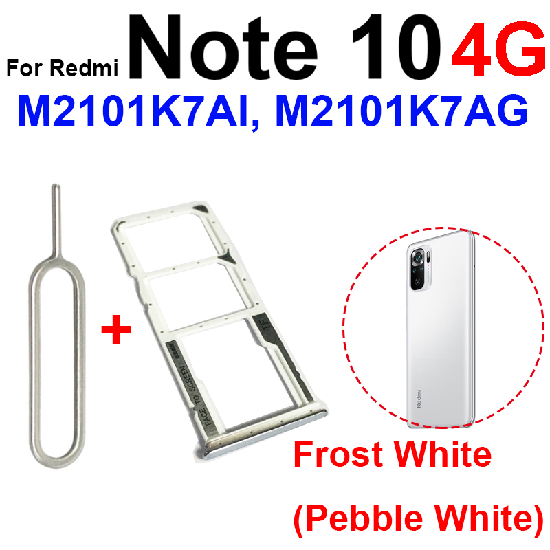 Sim-Kartenfach für Xiaomi Redmi Note 10 Note 10S Note 10 Pro 4G 5G SIM-Karten-Adapter Dual Sim-Kartenhalter Ersatzteile