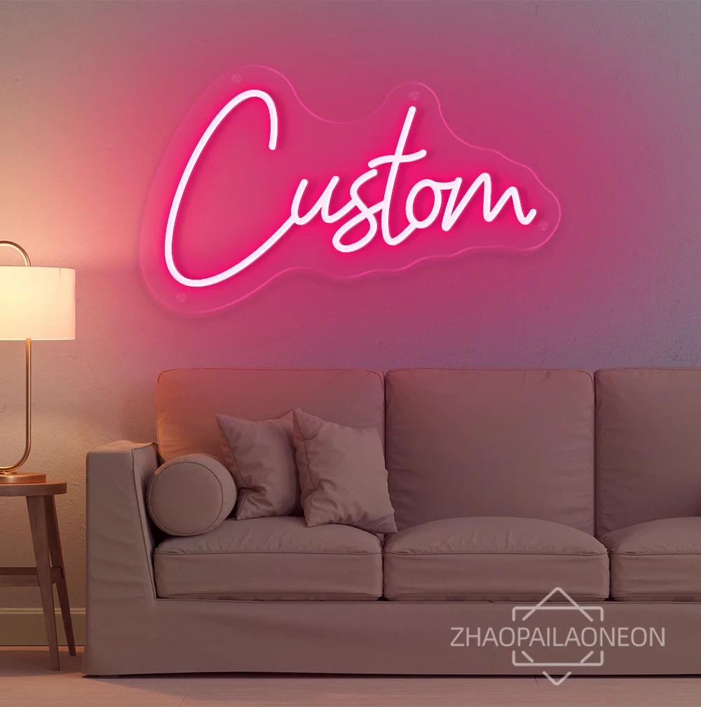 Custom Neon Sign Led Customชื่อไฟนีออนส่วนบุคคลโลโก้งานแต่งงานป้ายห้องนอนตกแต่งบ้านLED Neonตัวอักษรป้าย