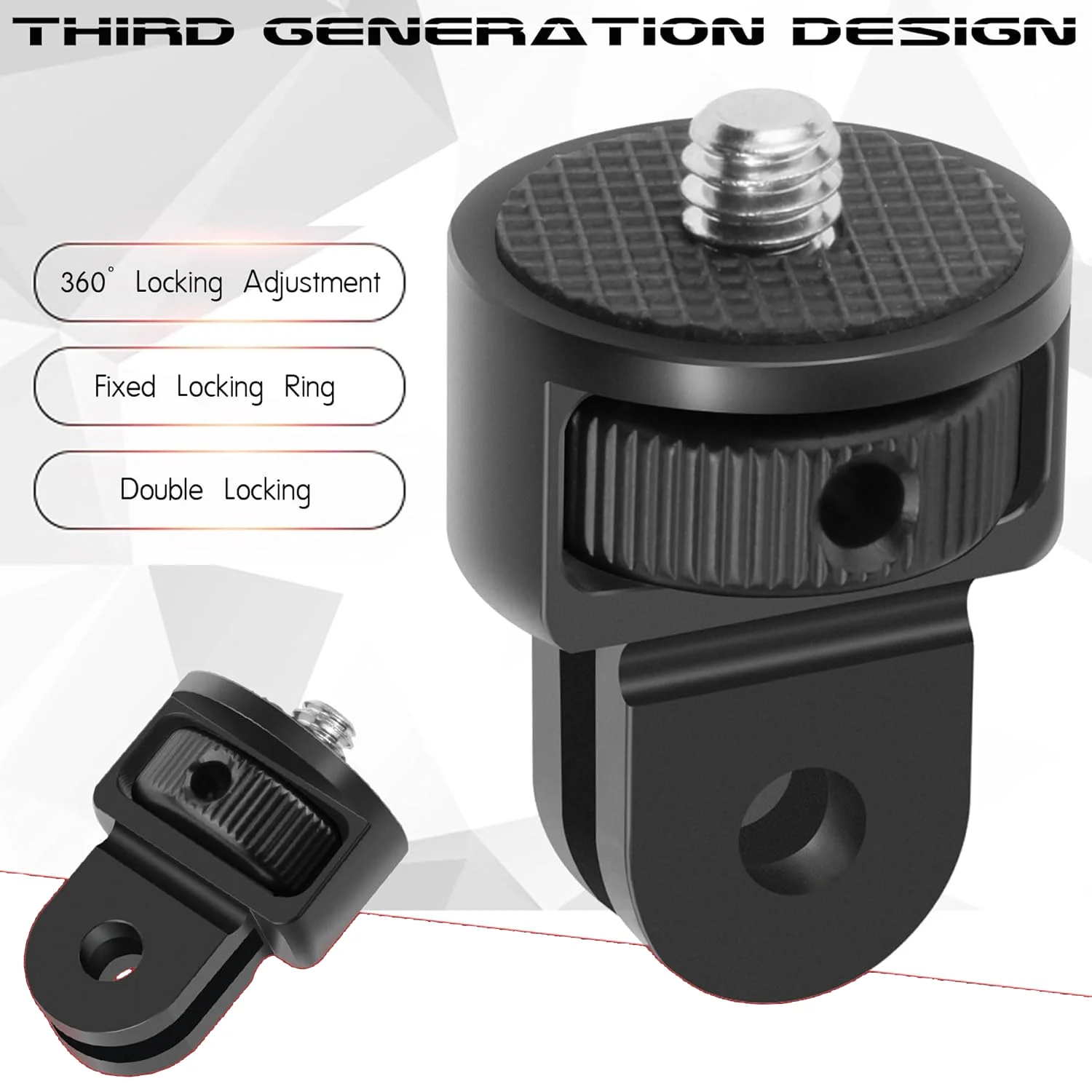 Aluminum Tripod Mount Adapter Conversion For GoPro Hero 13 12 11 10 9 Insta360 X2 X3 X4 X5 DJI Osmo Action Camera Accessories