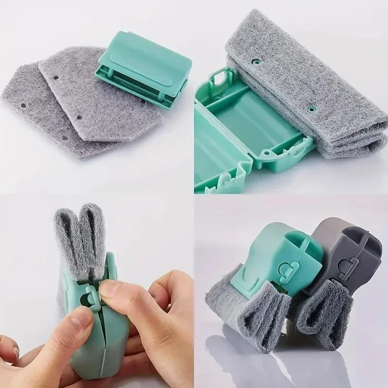 3 STKS Raamgroef Reinigingsdoekje Keuken Schoonmaken Raam Reinigingsborstel Windows Slot Cleaner Brush Clean Window Slot Clean Tool