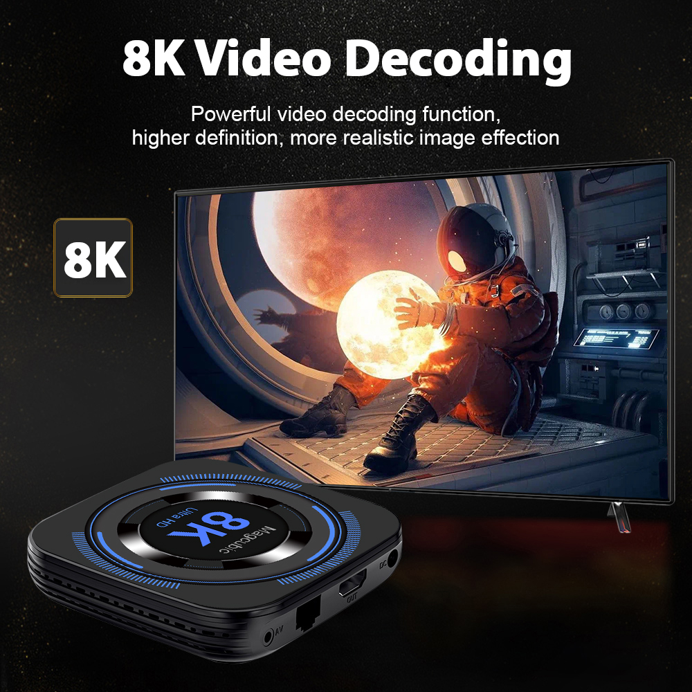 Magcubic  Allwinner H618 Android 12 TV BOX Dual Wifi 32G64G Quad Core Cortex A53 Support 8K Video 4K BT4.0 Set top box