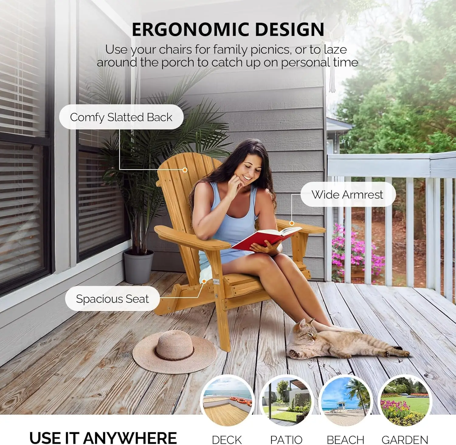 Folding Adirondack Chairs Set of Clearance Weather Resistant/Lawn Cheap Fire Bonfire