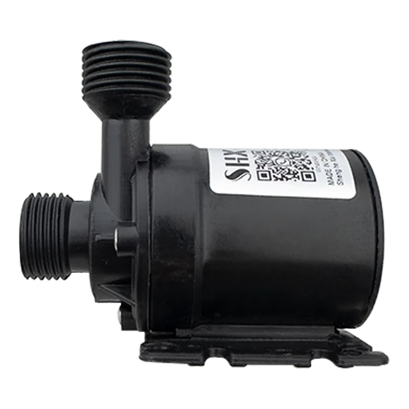 Bomba submersível silenciosa com motor sem escova, dc12v, dc24v, 1/2 ", 800l/h, elevador de 6m, bomba de reforço de chuveiro com plugue à prova d'água de 2,3 pinos