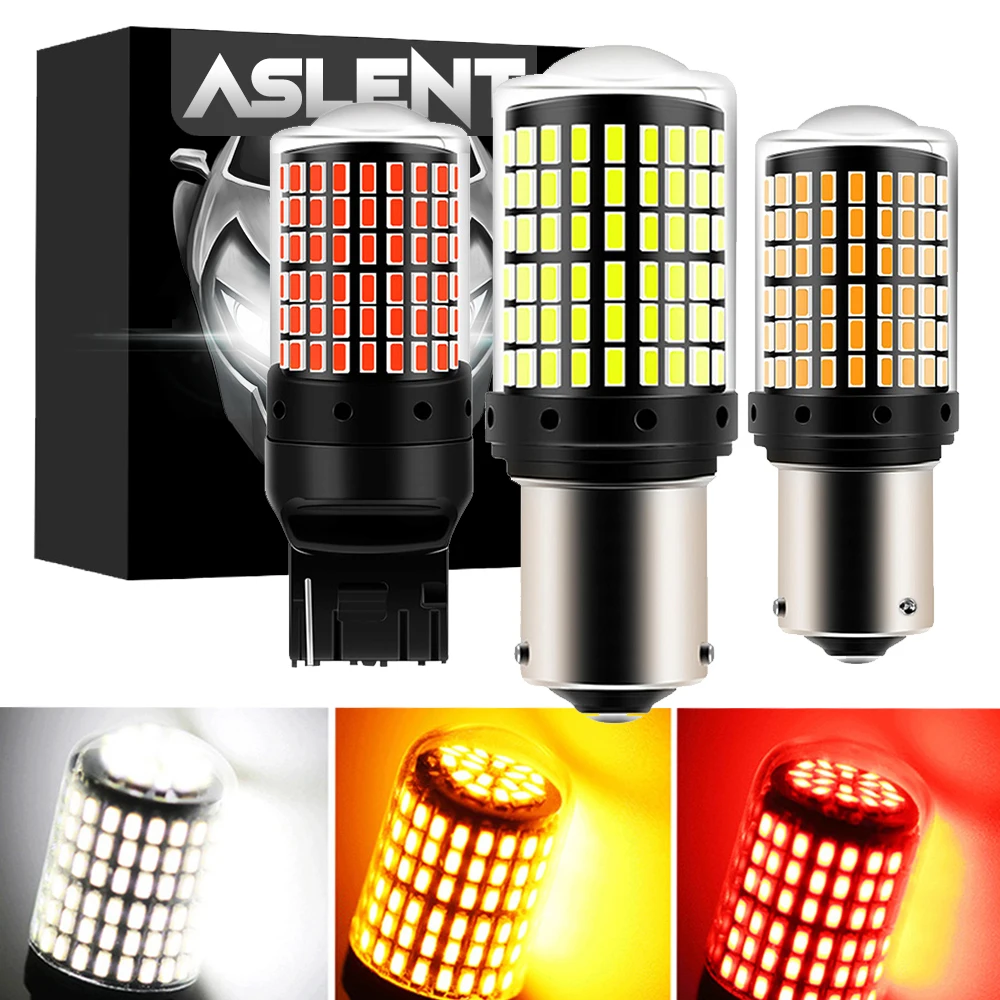 Lâmpadas conduzidas 1156 ba15s p21w bau15s py21w 7440 w21w p21/5w 1157 bay15d 7443 3157, luz reversa do sinal de volta do canbus, 2pcs