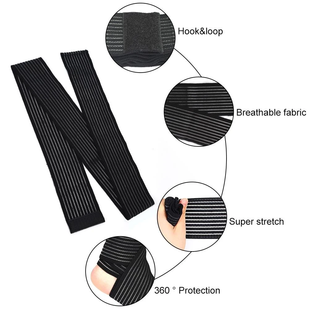 1 pz 40-200 cm fasciatura di compressione protezione supporto per ginocchio tutore sportivo cinghie elastiche per gomito fasce per gambe Elast Bandag allenamento avvolgente