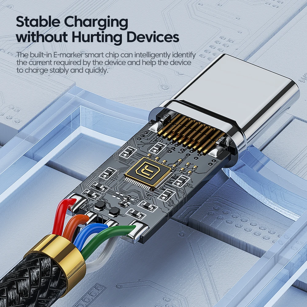 Toocki 100 Вт USB-кабель типа C к USB C PD, зарядное устройство для быстрой зарядки, шнур типа C для Macbook Samsung Xiaomi USBC, кабель 1 м, 2 м, 3 м