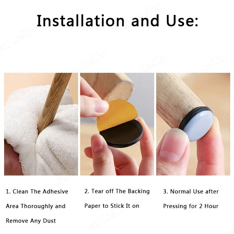 4 ชิ้น/ล็อตฟุตเครื่องร่อนเลื่อนแผ่นเฟอร์นิเจอร์ Sliders เฟอร์นิเจอร์เครื่องร่อน PTFE Floor Mover Pads สําหรับครัวเรือนป้องกัน
