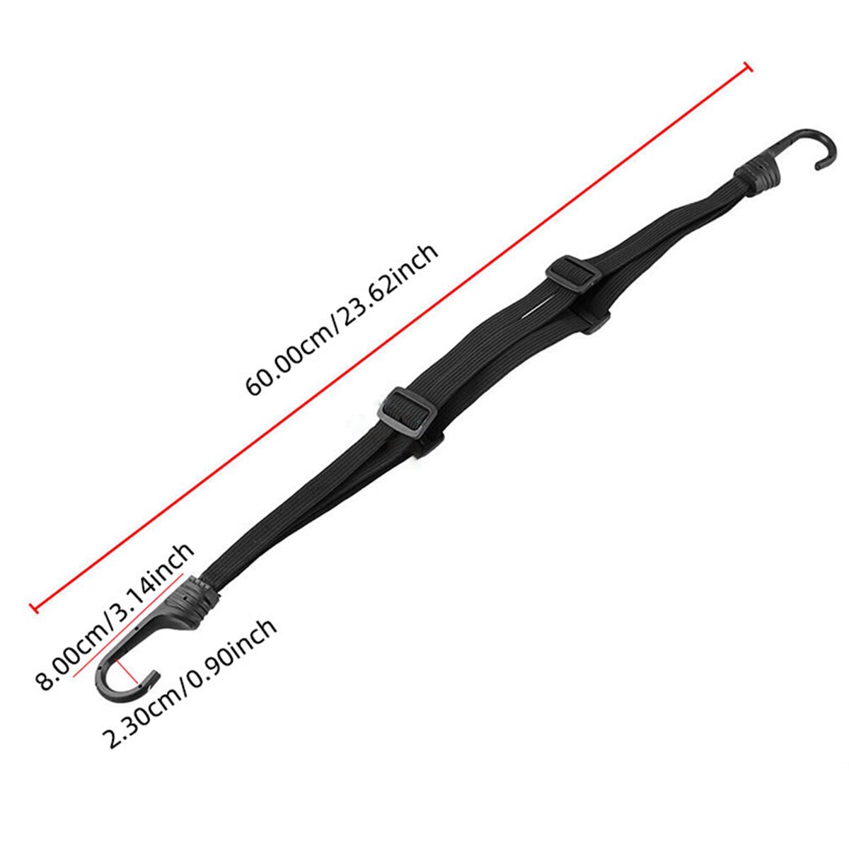 60cm Motorcycle Luggage Strap Helmet Fixed Straps Universal Retractable Elastic Buckle Rope Motorbike Durable Helmet Luggage Net