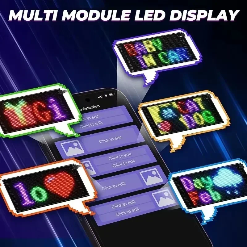 Luz de olhos do diabo para carros, olhos led grandes dinâmicos para carro, display led flexível, tela macia 23.42*4.72 em luz de olhos do diabo