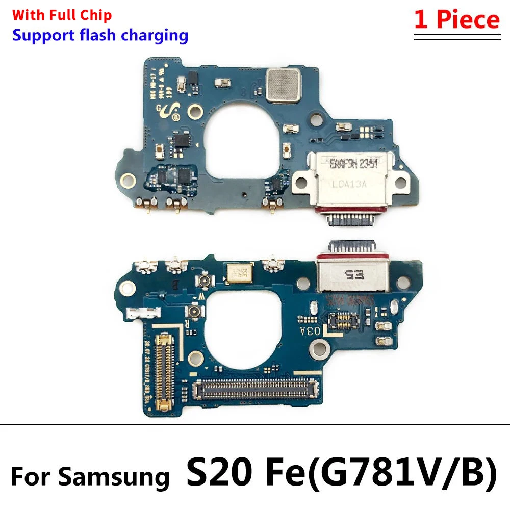 新しい USB 充電器充電ポートドックコネクタマイクボードメインケーブル交換サムスン S20 Fe 4 グラム G780F / 5 グラム G781V