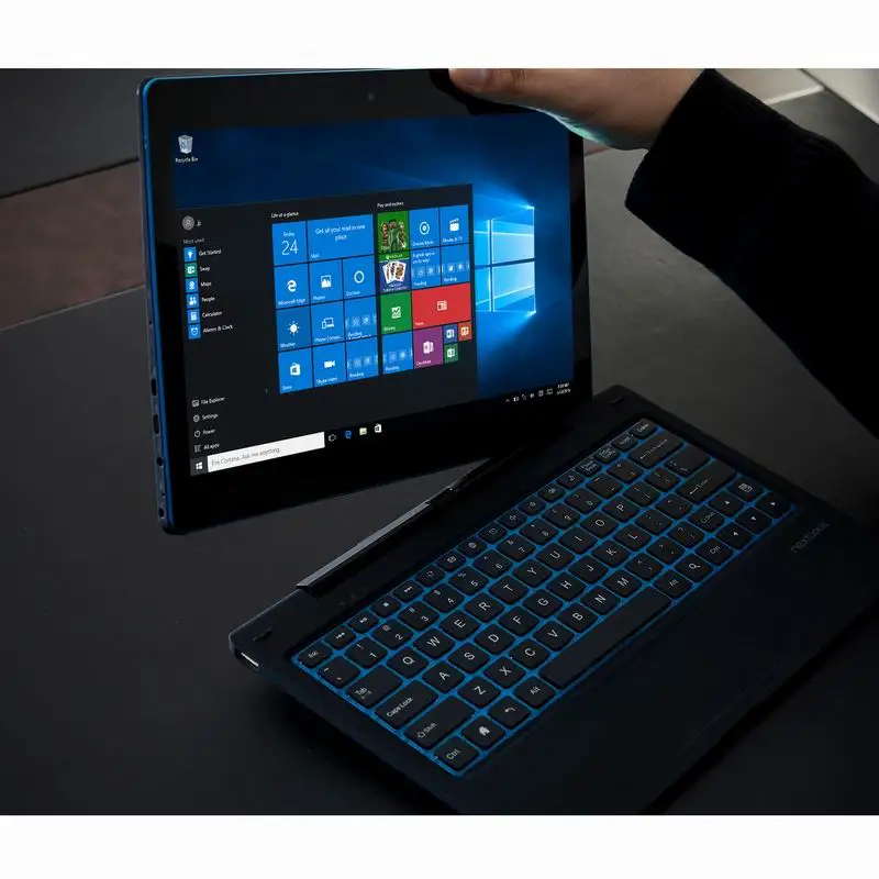 11.6 ''Windows 10 Tablet PC 2GBDDR + 64GB 2in1 Met Docking Toetsenbord Z3735G CPU 1366*768 IPS Scherm Quad Core G12 Dual Camera
