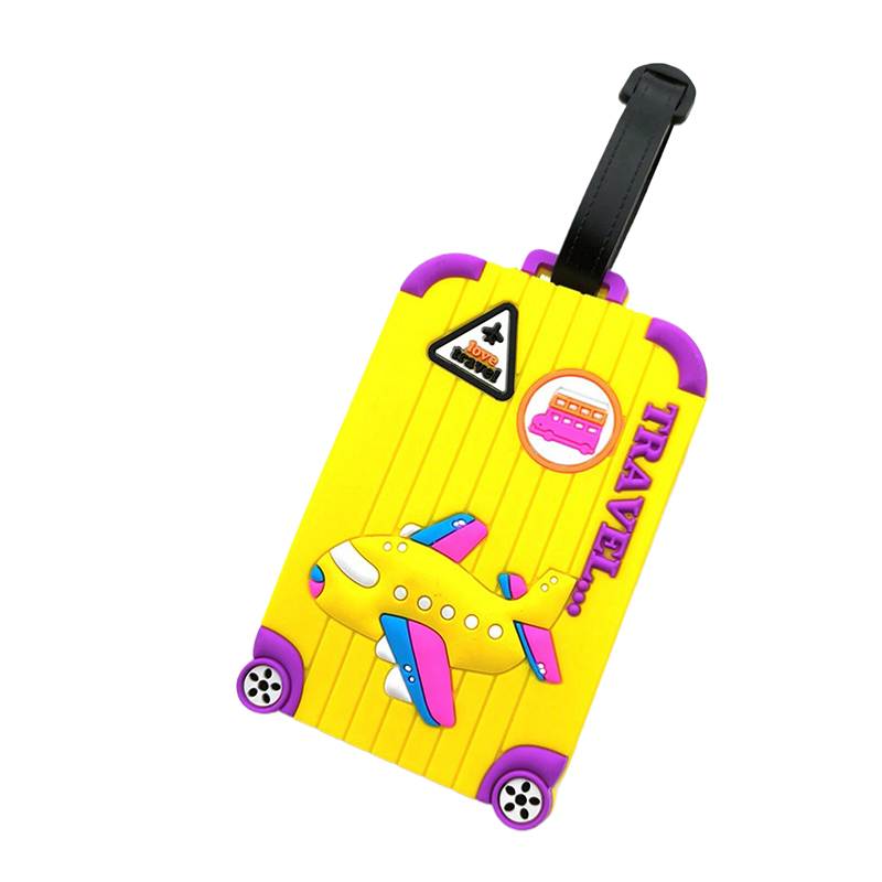 1 PC Creative เครื่องบิน Multicolor แท็กกระเป๋าเดินทาง Airport Tag Travel Essential Loss ป้องกันแท็กแขวนสําหรับผู้ชายและผู้หญิง