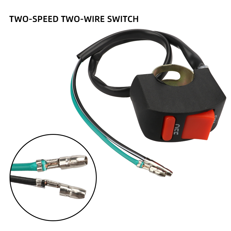 1pcs Motorcycle Handlebar Flameout Switch Universal Moto Light Switch ON OFF Button for ATV Motorbike DC12V