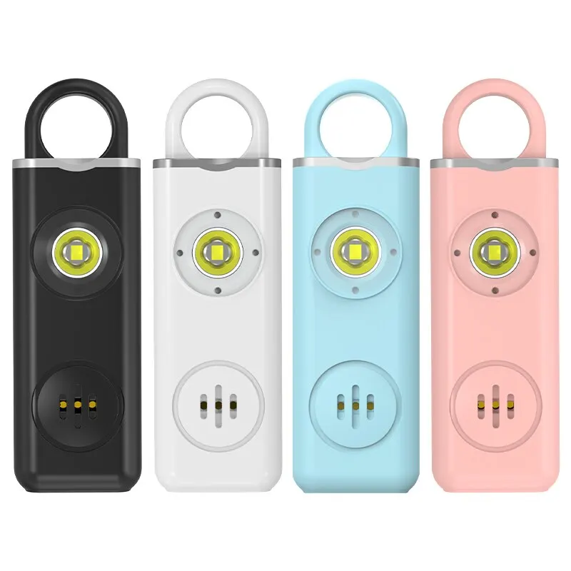 He-Sirène de sécurité personnelle originale pour femme, 130dB, stroboscope et clé, JO3, couleurs pop AF2004, anti-robmpCall pour l'aide