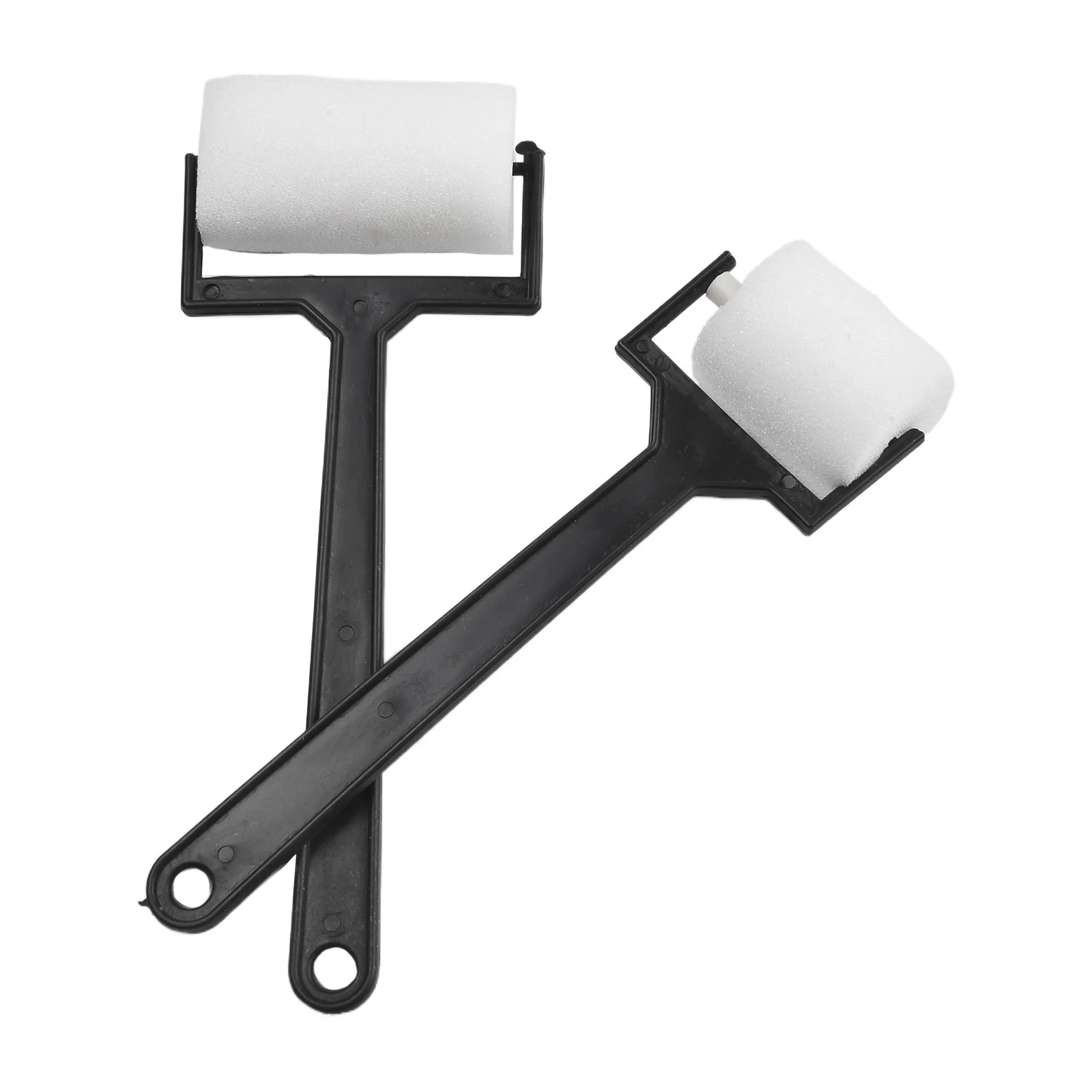 子供用の白いスポンジローラー,色をペイントするブラシ,壁のスティック,クラフトツール,フォームペインティング,DIY, 3個,6個