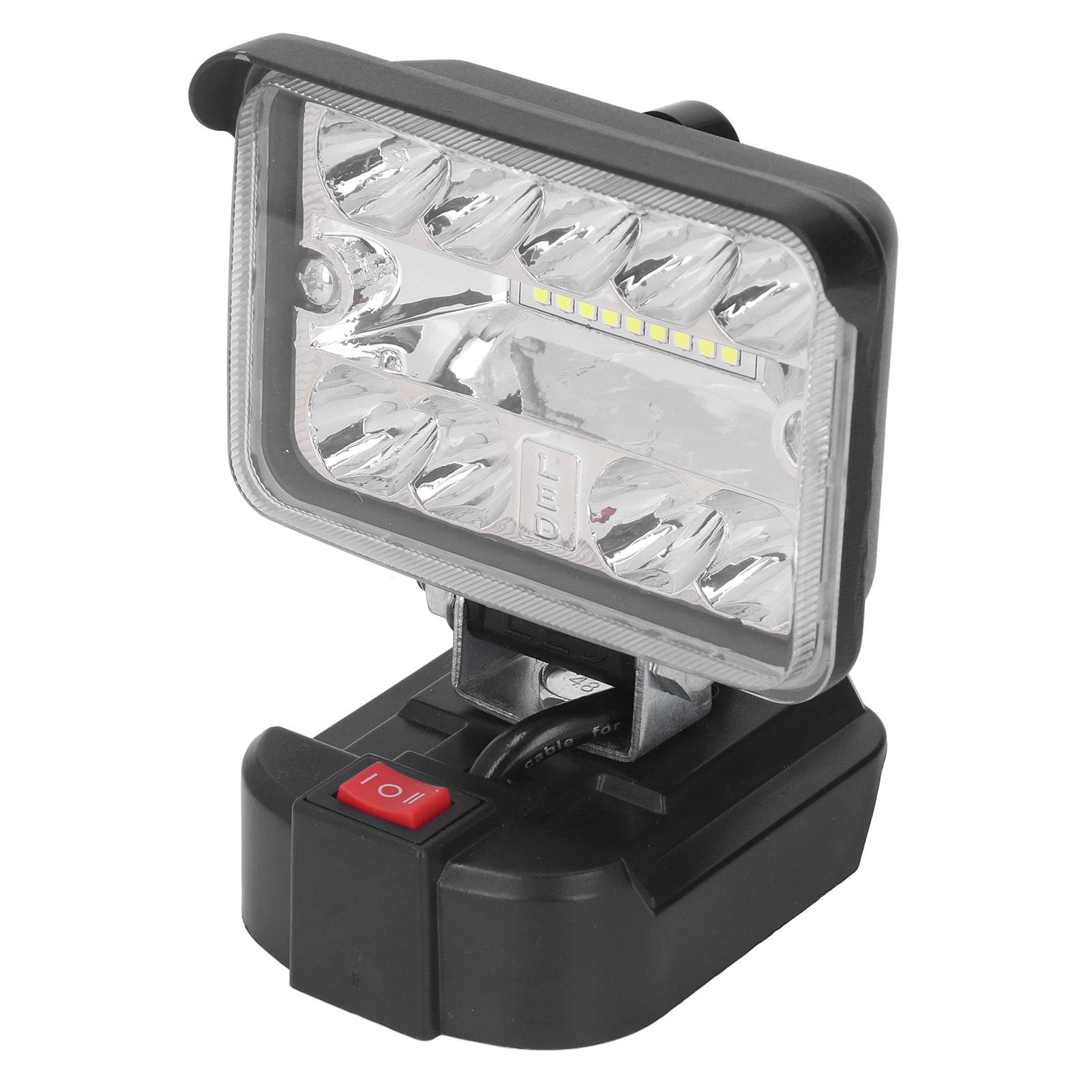 3in LED Work Light Cordless with Stand for Emergency for outdoor Lighting | 54W 2800LM 6500K