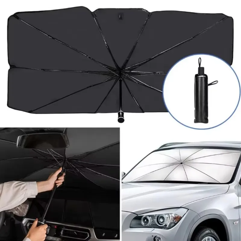 Ombrellone per auto Ombrellone per auto Ombrellone retrattile Ombrellone per parabrezza anteriore isolato Ombrellone isolato UV