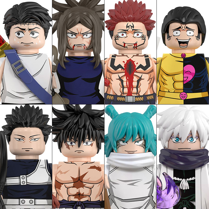WM6200 Jujutsu Kaisen bloques de construcción Itadori Yuji Gojo Satoru Ryomen Mini accesorios de figuras de acción regalo de Navidad para niños