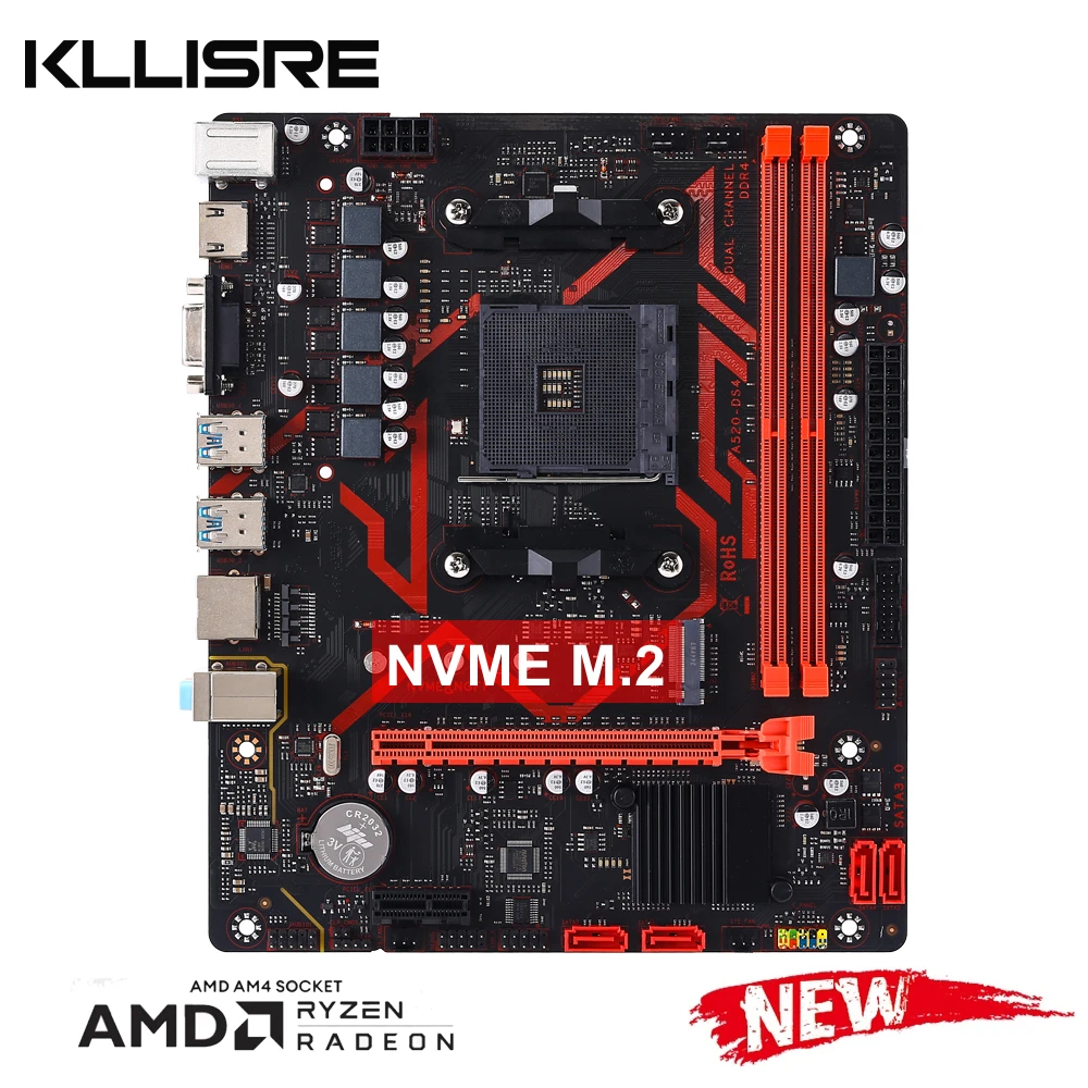 Kllisre A520 Motherboard-Kit AMD Ryzen R5 3600 CPU DDR4 16 GB 3200 MHz Desktop-Speicher