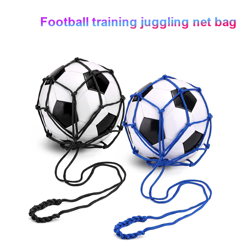 ใหม่เยาวชนฟุตบอล Self TRAINER KICK NET Pocket Professional กีฬากลางแจ้งกระเป๋าไนลอนบาสเกตบอลลูกฟุตบอลตาข่ายกระเป๋าถือ