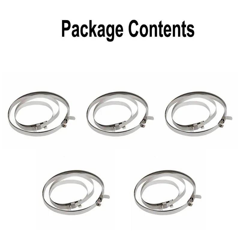 10PCS CV Boot Clips Kit Einstellbare Edelstahl Achse Kupplung Welle Guide Clamp CV Guide Clamp Kit Universal Auto ATV CV