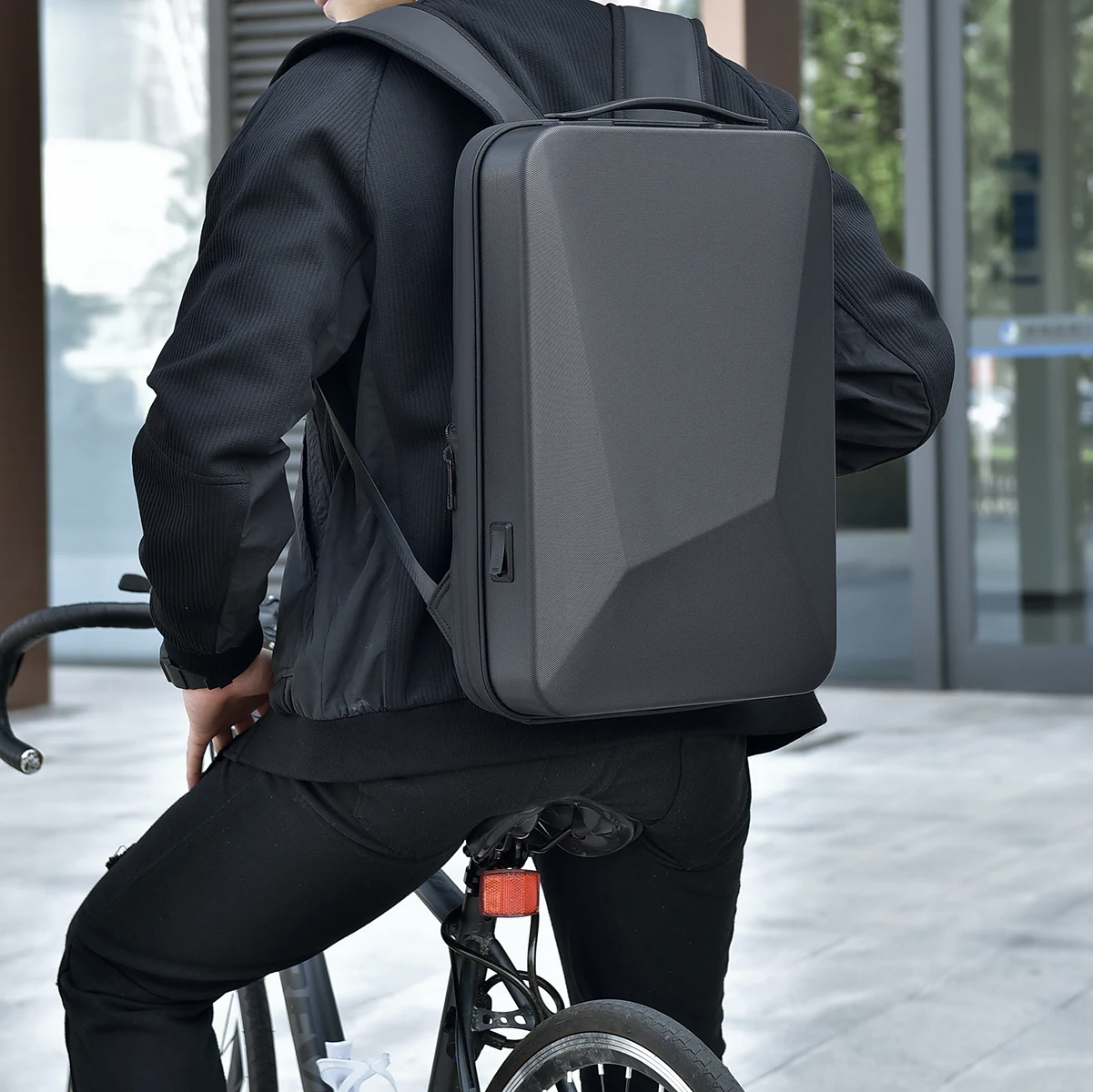 Men's 17 Inch Waterproof Laptop Backpack Expandable Hard Shell Gaming Pack TSA Anti-theft USB Charge Business Travel Bags