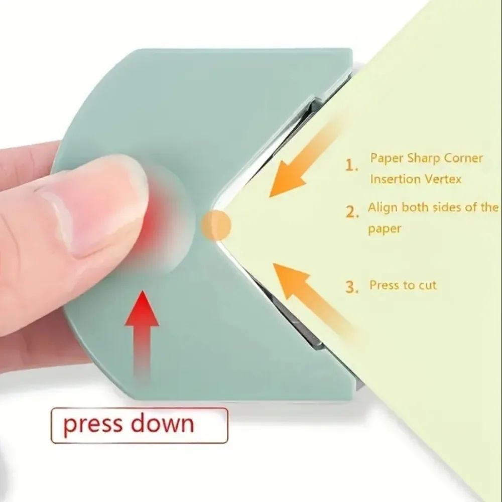 1 R4 rounded corner punch tool for laminated cards, jams, scrapbooks and DIY crafts - 4mm manual paper cutter -