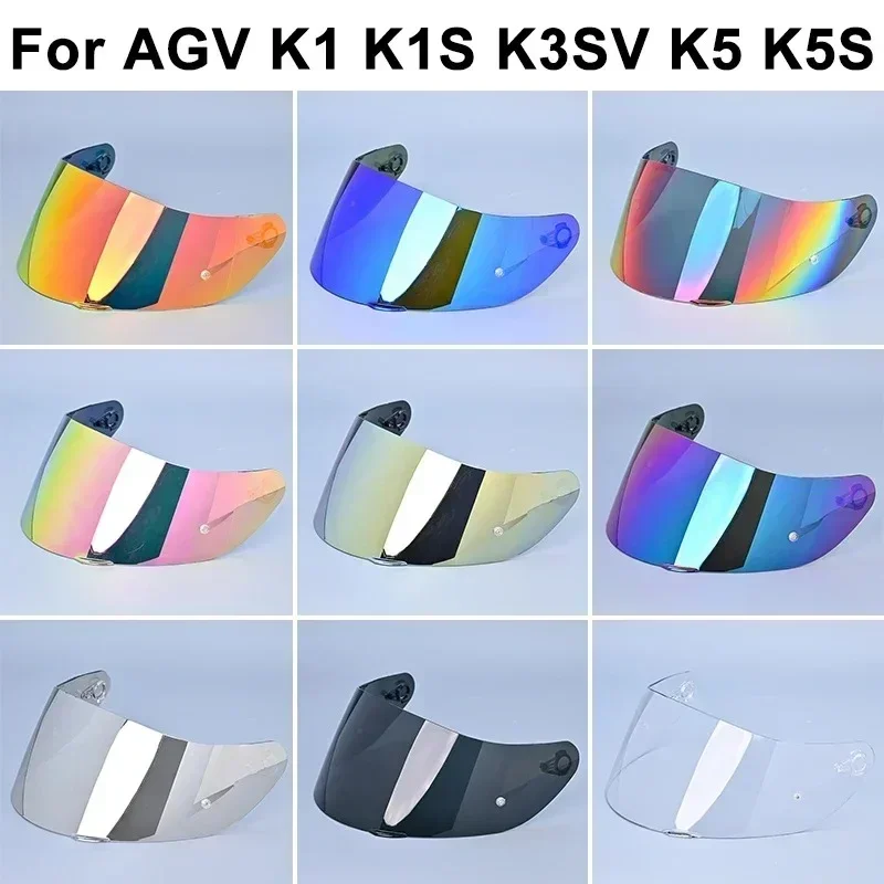 K5 capacete viseira escudo para agv k3sv k1 k5 k5s protetor solar de alta resistência pára-brisa lente de corte uv casco moto acessórios