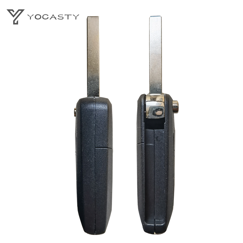 YOCASTY オリジナルロゴフリップリモート車のキーシェルケースオペルボクソールコルサ D アストラ H ザフィーラ B 2004 2005 2006 2007 2008 2013