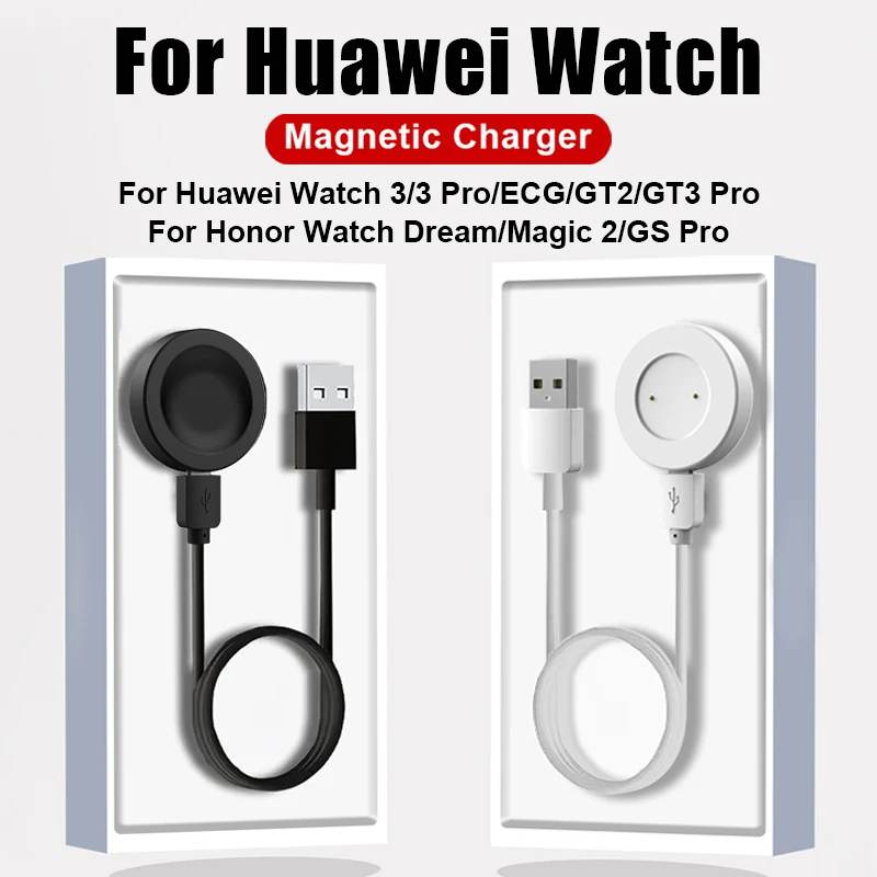 Snelle Oplaadkabel Voor Huawei Horloge 3 GT2 GT3 PRO USB Magnetische Oplader Voor Huawei Horloge GT GT2 GT2e Honor Horloge GS Pro Magic 2