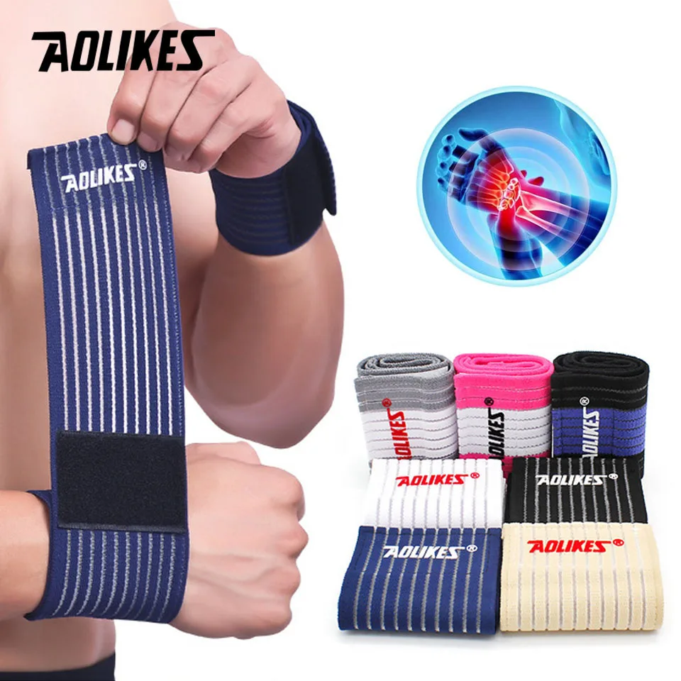AOLIKES Tirantes ajustables para túnel carpiano, muñequeras ligeras para deportes físicos: entrenando, pulseras absorbentes del sudor